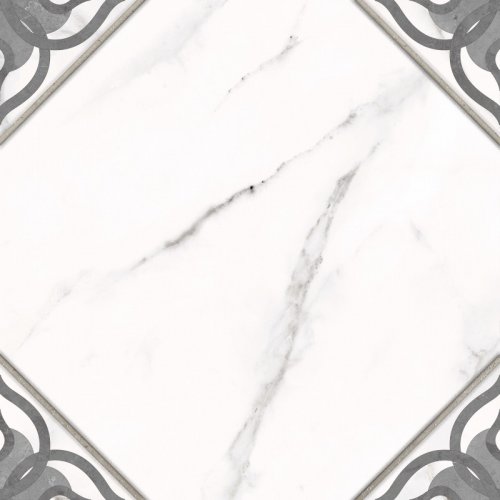 Gretta узоры белый рельеф 29,8x29,8 А16064