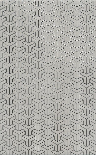 Kerama Marazzi Декор Ломбардиа Серый 25х40 / Основное большое изображение
