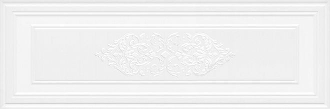 Kerama Marazzi Декор Монфорте Белый Панель Обрезной 40Х120 / Основное большое изображение