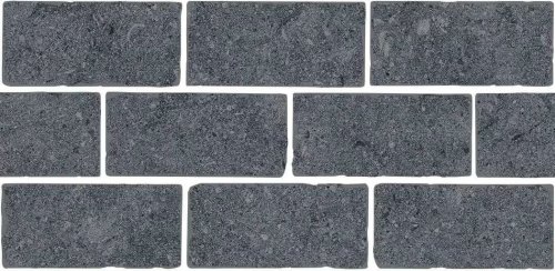 Бордюр Роверелла Серый Темный Мозаичный 9мм  14.7×34.5
