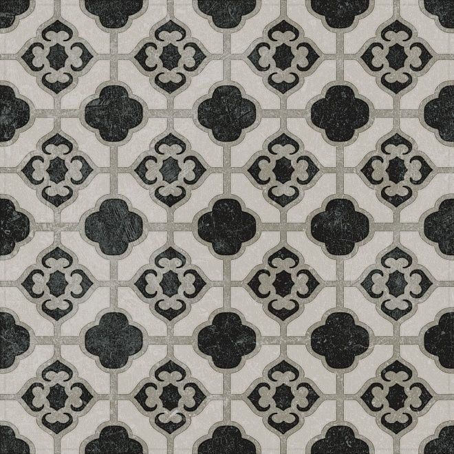 Kerama Marazzi Фреджио Декор 3 Черно-Белый 20x20 / Основное большое изображение