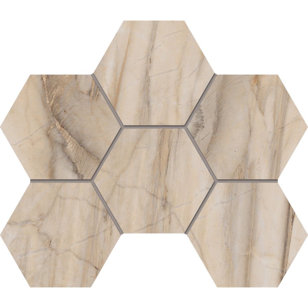 Estima Мозаика Bernini BR01 Hexagon 25x28,5  Полированная / Основное большое изображение