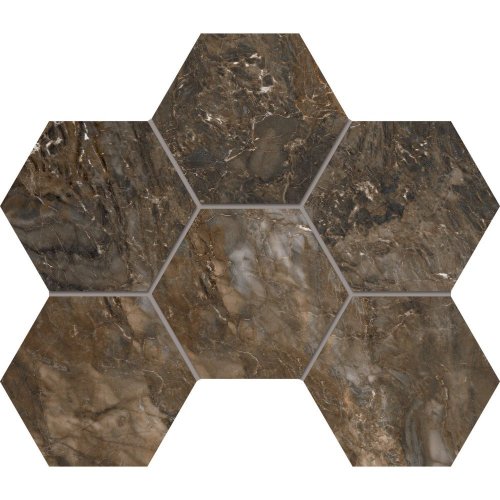Мозаика Bernini BR04 Hexagon 25x28,5  Полированная