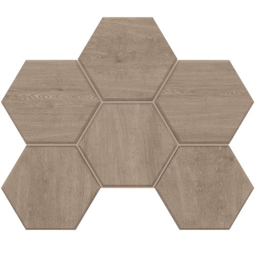 Мозаика Classic Wood CW02 Hexagon 25x28,5  Неполированная
