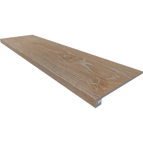 Комплект  Kraft Wood (Ступень KW01 (33x120) структур. (прямоугол. бортик) без насечек + Подступенок (14,5x120))