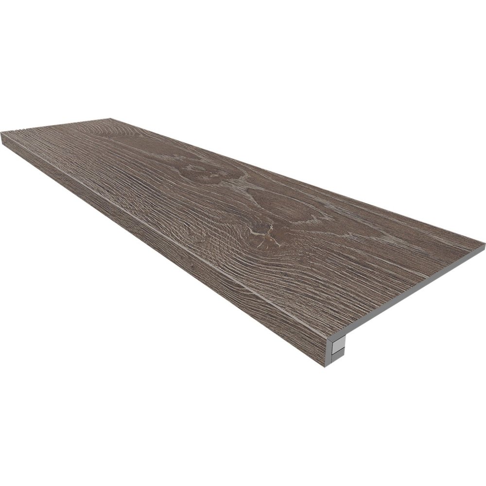 Estima Комплект  Kraft Wood (Ступень KW03 (33x120) структур. (прямоугол. бортик) без насечек + Подступенок (14,5x120)) / Основное большое изображение