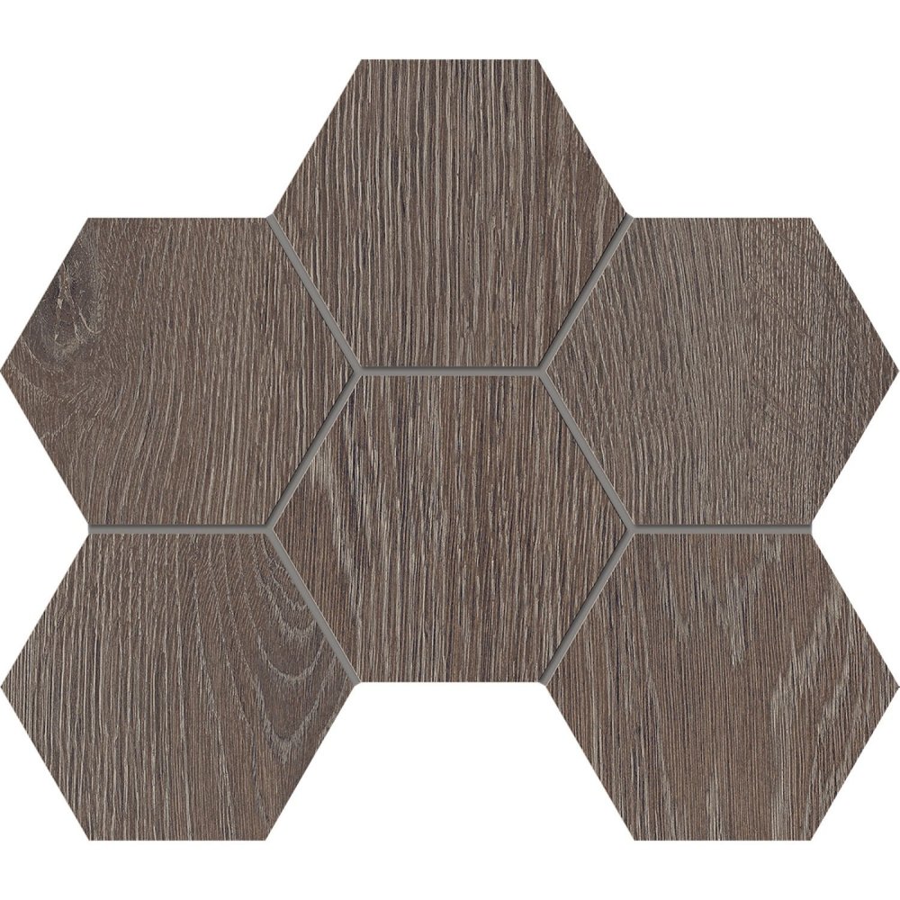Estima Мозаика  Kraft Wood KW03 Hexagon 25x28,5 структур. / Основное большое изображение