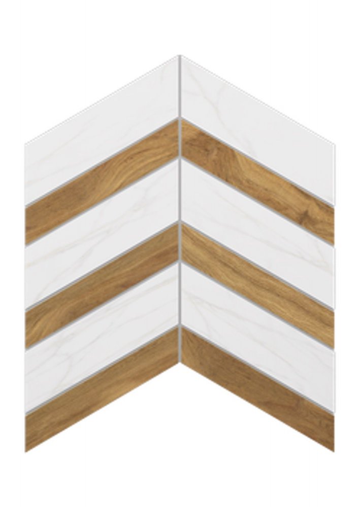Ametis by Estima Мозаика Supreme SM02/SI02 Chevron 37,5x29x10  Неполированная / Основное большое изображение