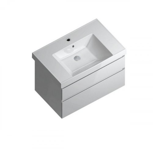 CU.80/WHT Тумба CUBO подвесная 80 белая 2 ящика