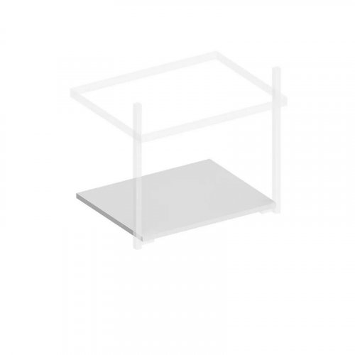 PRO.sh.55/WHT.M Полка PRO 55 см, белая матовая