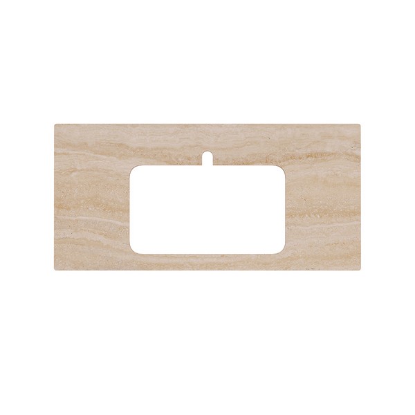 Kerama Marazzi PL2.SG560400R/100 Спец. изделие декоративное для раковин,встраиваемых сверху Риальто песочный 48*100 / Основное большое изображение