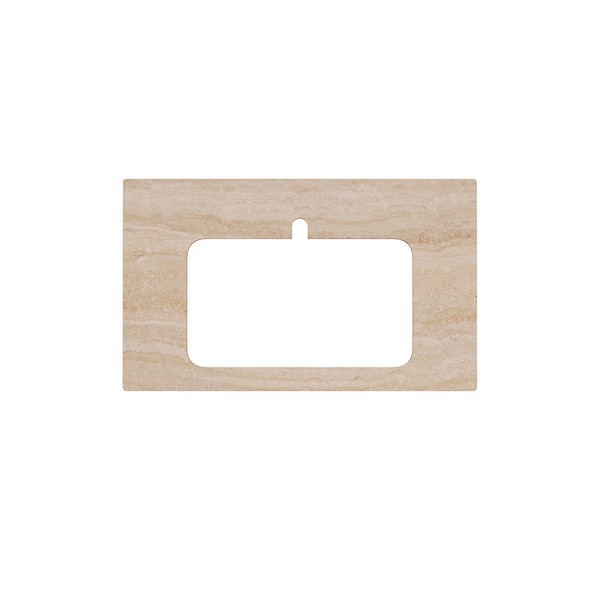 Kerama Marazzi PL2.SG560400R/80 Спец. изделие декоративнон для раковин, встраиваемых сверху Риальто песочный 48*80 / Основное большое изображение