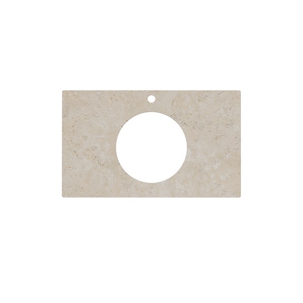 Kerama Marazzi PL5.DD590500R/80 Спец. изделие декоративное для накладных раковин Про Лаймстоун АТ бежевый темный / Основное большое изображение
