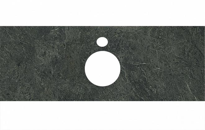 Kerama Marazzi PL1.VT97/120 Спец. изделие декоративное для накладных раковин Риальто зеленый темный 48*120 керам. / Основное большое изображение