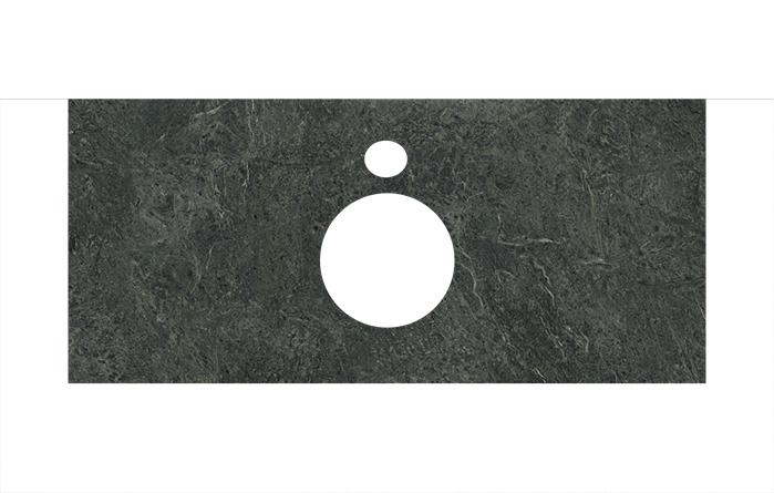 Kerama Marazzi PL1.VT97/80 Спец. изделие декоративное для накладных раковин Риальто зеленый темный 48*80 керам. / Основное большое изображение