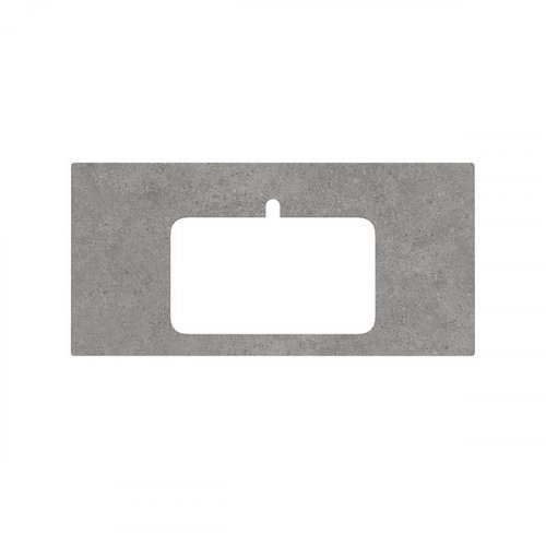 Kerama Marazzi PL2.DL500900R/100 Спец. изделие декоративн.для раковин, встраиваемых сверху Фондамента серый 48*100 / Основное малое изображение