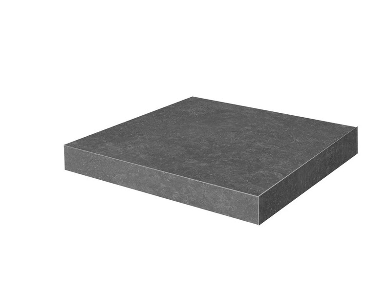 Kerama Marazzi KM6012G0141RGCA Ступень угловая клееная Касабланка HP антрацит матовый обрезной 33x33x0,9 / Основное большое изображение