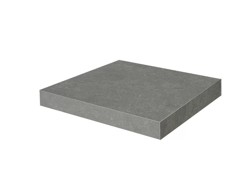 Kerama Marazzi KM6012G0161RGCA Ступень угловая клееная Касабланка HP серый тёмный матовый обрезной 33x33x0,9 / Основное большое изображение
