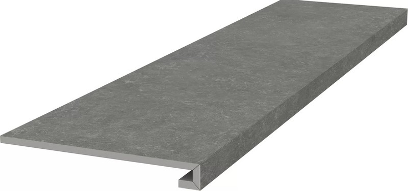 Kerama Marazzi KM6012G0161RGCF Ступень фронтальная клееная Касабланка HP серый тёмный матовый обрезной 33x119,5x0,9 / Основное большое изображение