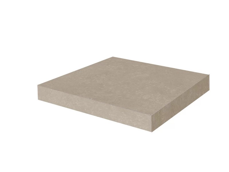 Kerama Marazzi KM6012G0191RGCA Ступень угловая клееная Касабланка HP бежевый светлый матовый обрезной 33x33x0,9 / Основное большое изображение