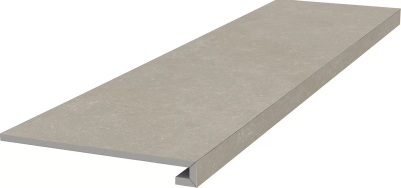Kerama Marazzi KM6012G0201RGCF Ступень фронтальная клееная Касабланка HP серый светлый матовый обрезной 33x119,5x0,9 / Основное большое изображение