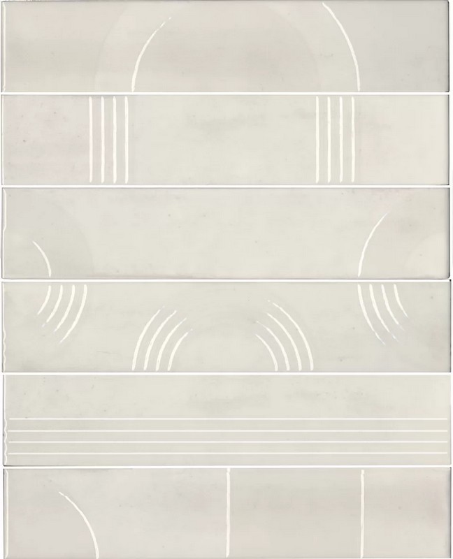 Kerama Marazzi KMP3STA001RN6X Панно Мажорель белый глянцевый (из 6 частей 6х28,5) 36x28,5x1 / Основное большое изображение