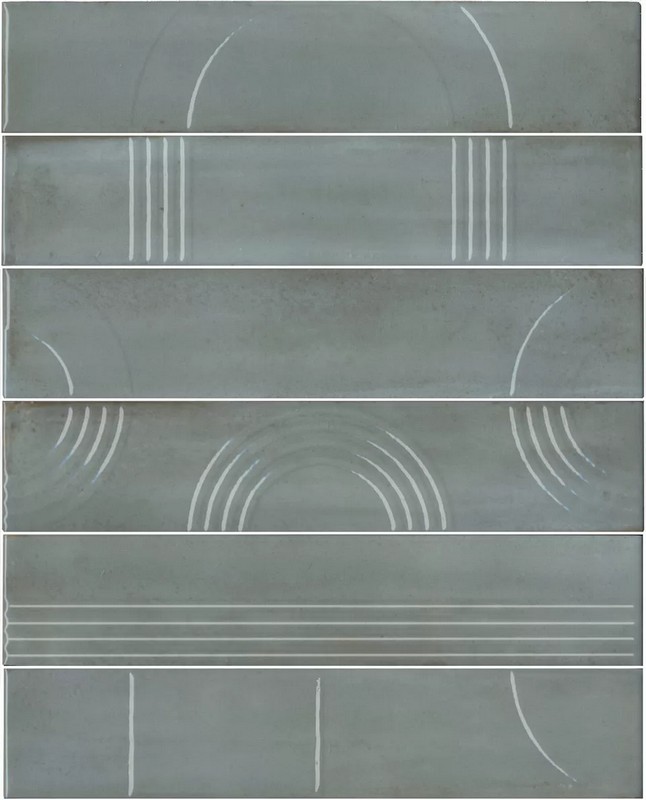 Kerama Marazzi KMP3STA002RN6X Панно Мажорель голубой глянцевый (из 6 частей 6х28,5) 36x28,5x1 / Основное большое изображение