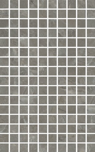 Декор Кантата мозаичный серый глянцевый 25x40