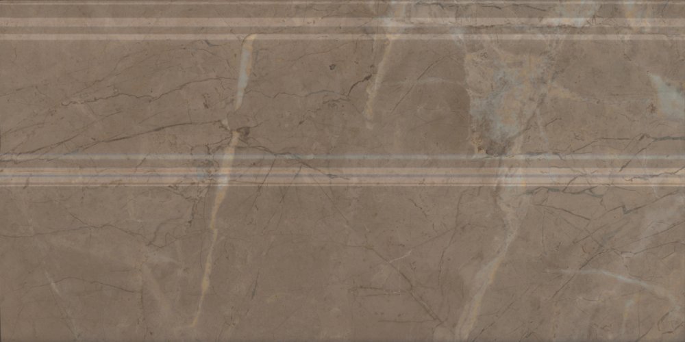 Kerama Marazzi Плинтус Серенада бежевый темный глянцевый обрезной 15x30 / Основное большое изображение