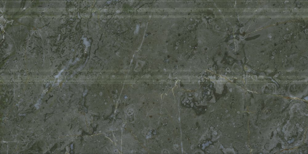 Kerama Marazzi Плинтус Серенада зеленый глянцевый обрезной 15x30 / Основное большое изображение