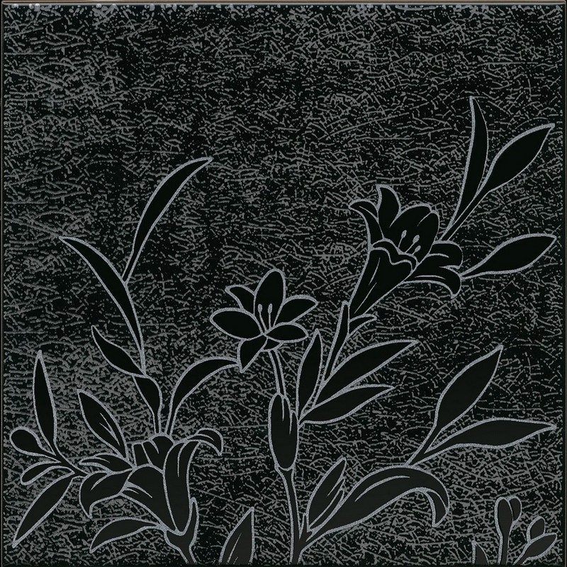 Kerama Marazzi HGD/B569/5292 Барберино 5 черный глянцевый 20x20x0,69 декор / Основное большое изображение