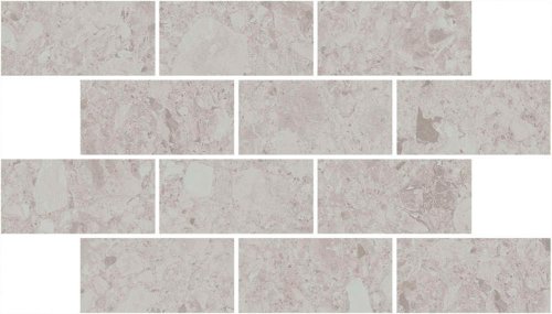 Декор Чеппо ди Гре мозаичный серый светлый матовый обрезной 34,6x20x0,9