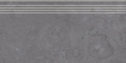 Ступень Про Лаймстоун серый темный натуральный обрезной 30x60x0,9