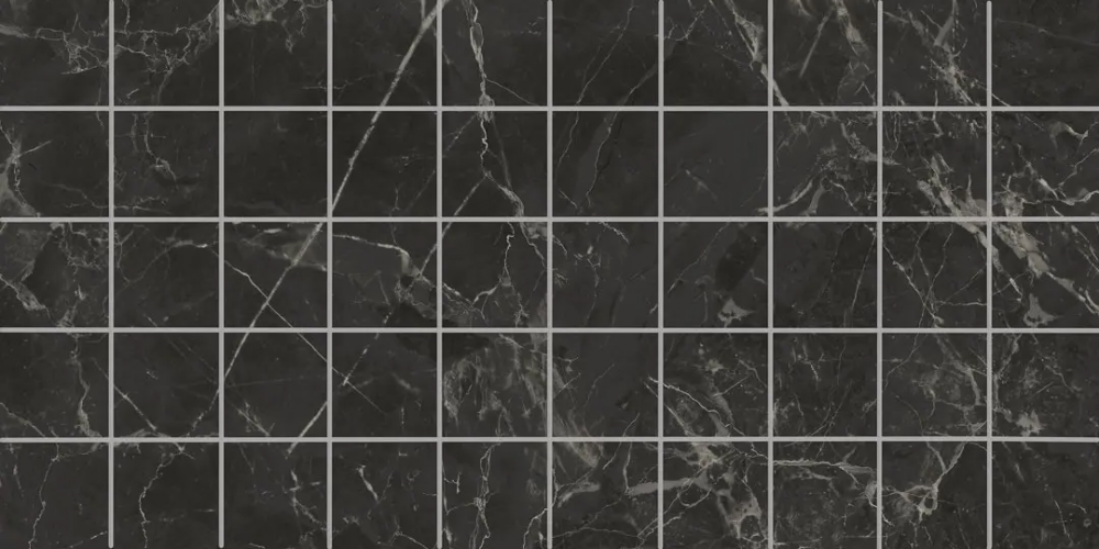 Kerama Marazzi Декор чипсет Коррер чёрный глянцевый обрезной 30x60x0,9 / Основное большое изображение