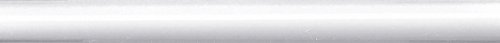 Бордюр белый глянцевый обрезной 30x2,5x1,9