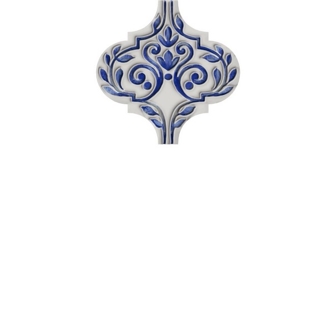 Kerama Marazzi Декор Арабески Майолика 2, 6,5x6,5x0,7 / Основное большое изображение