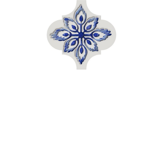 Kerama Marazzi Декор Арабески Майолика 4, 6,5x6,5x0,7 / Основное большое изображение