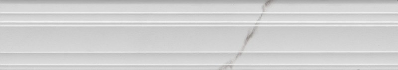Kerama Marazzi Бордюр Багет Монте Тиберио белый глянцевый обрезной 40x7,3x2,7 / Основное большое изображение