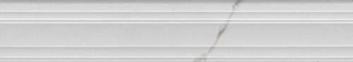 Бордюр Багет Монте Тиберио белый глянцевый обрезной 40x7,3x2,7