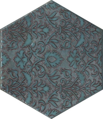 Декор Гроссето синий 20x23,1x0,7