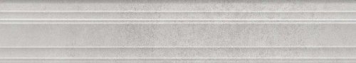 Бордюр Багет Догана серый светлый матовый обрезной 40x7,3x2,7