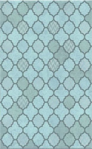 Декор Фоскари бирюзовый глянцевый 25x40x0,8