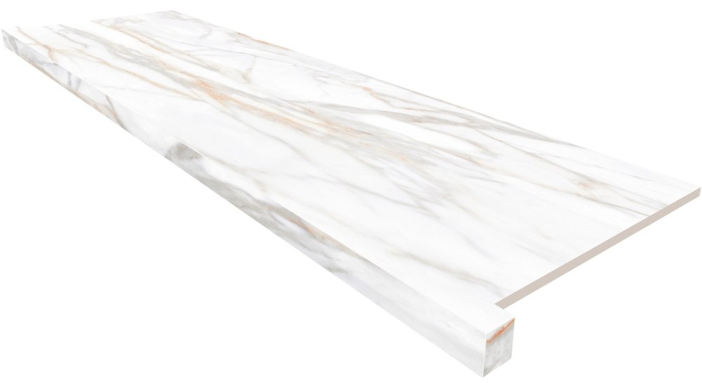 Estima Подоконник фронтальный SM02 33х120 полир. с боковыми выступами / Основное большое изображение