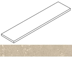 Atlas Concorde Russia Ступень Rinascente Fusion Agglomerate Light угловая левая 33x120 / Основное большое изображение