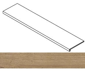 Atlas Concorde Russia Ступень Fusion Oak Golden фронтальная 33x120 / Основное большое изображение