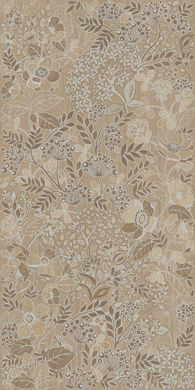 Kerama Marazzi KM1224G0061R Люберон бежевый декорированный матовый обрезной 119,5x238,5x0,9 керамогранит / Основное большое изображение