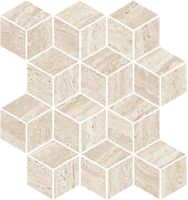 Kerama Marazzi KMD2MSM015BR Про Травертин мозаичный бежевый светлый матовый обрезной 34,5x37x0,9 декор / Основное большое изображение