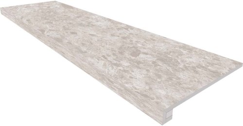 Комплект (Ступень GR03 (33x120x9) непол. (прямоугол. бортик) без насечек + Подступенок (14,5x120x9))