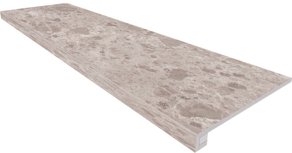 Estima Комплект (Ступень GR01 (33x120x9) непол. (прямоугол. бортик) без насечек + Подступенок (14,5x120x9)) / Основное большое изображение